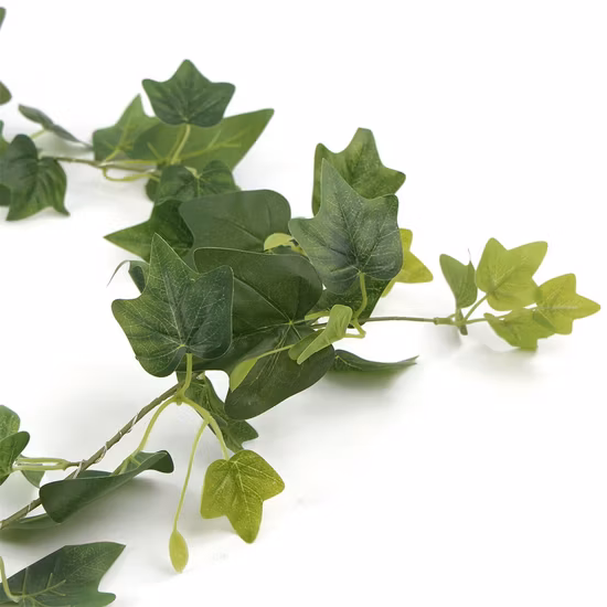 Cheap Plastic Sweet Potato Leaves Artificial Hanging Plant Green Weeping Willow Vine for Party Decoration