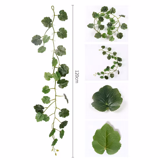 Artificial Green Vines Begonia Leaf F Vines for Home Decoration