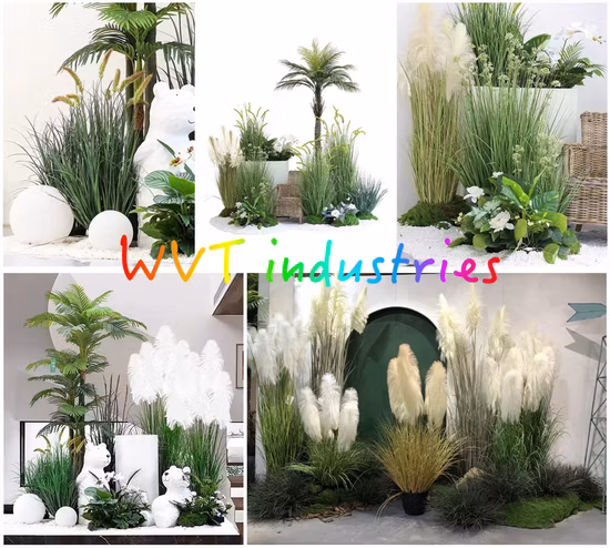 Artificial Fern Foliage Willow Rattan Faux IVY Leaves Wall Hanging Succulent Vines Plant