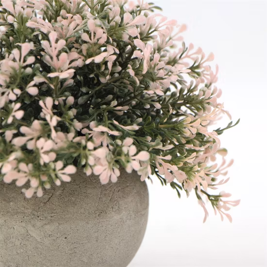 Mini Plant Potted Artifical Flower Small Bonsai for Indoor Decoration