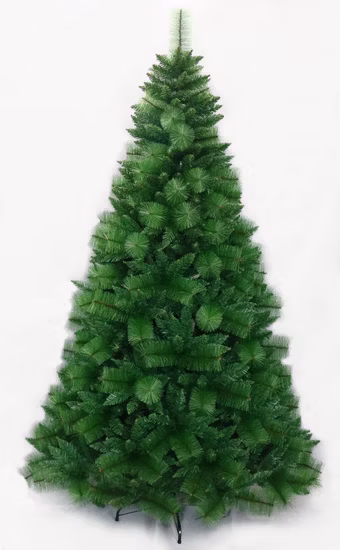 High Quality Green 210cm Dense Artificial Christmas Tree with Pine Cone